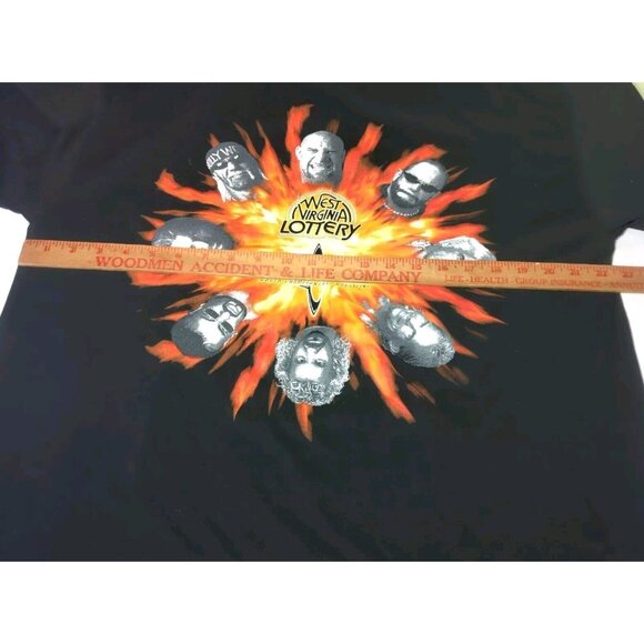 Vintage WCW World Championchip Wrestling West Virginia Lottery XL T Shirt - Picture 5 of 8